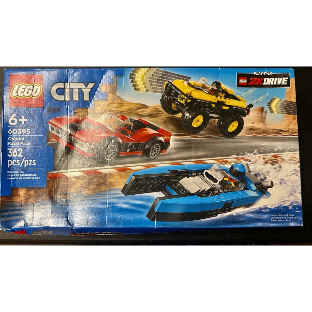 lego sets new in box, combo race pack, lego city, racing